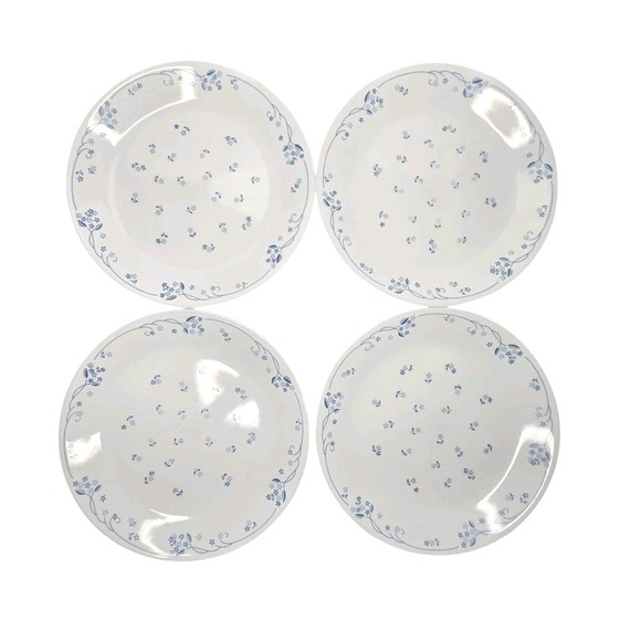 Corelle Other - Vintage Corelle Corning PROVINCIAL BLUE Floral 10 1/4" Dinner Plates Set of 4